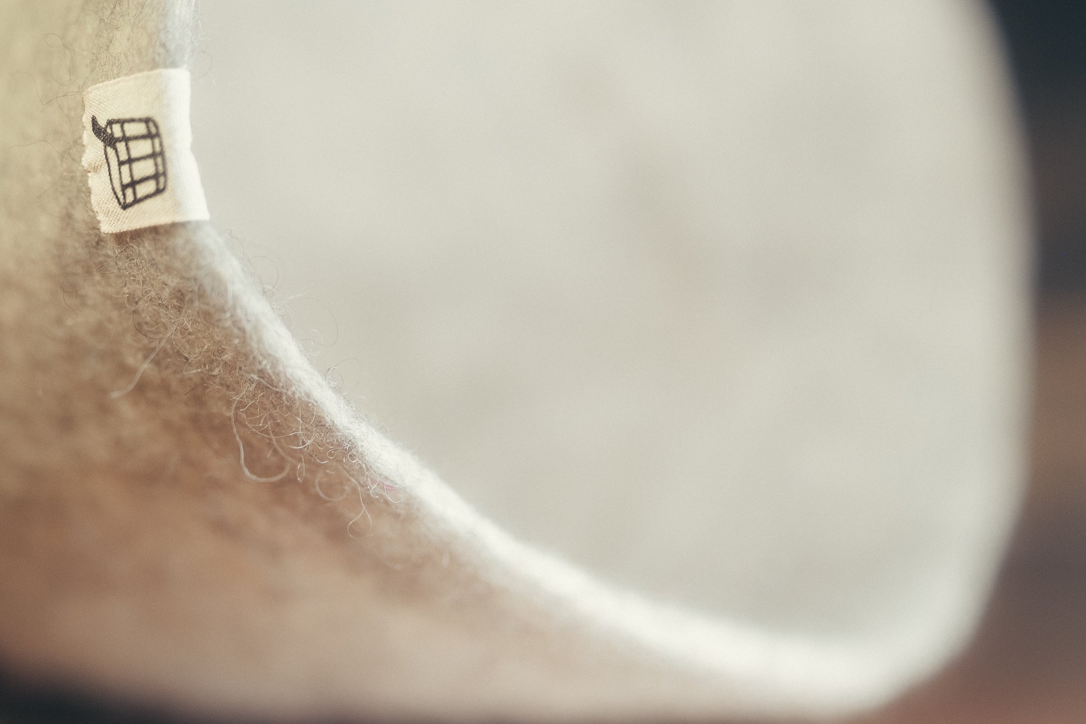 wool sauna hat in Nordic Birch colour premium thickness
